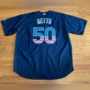 Mookie Betts Boston Red Sox baseball jersey XXL majestic stitched